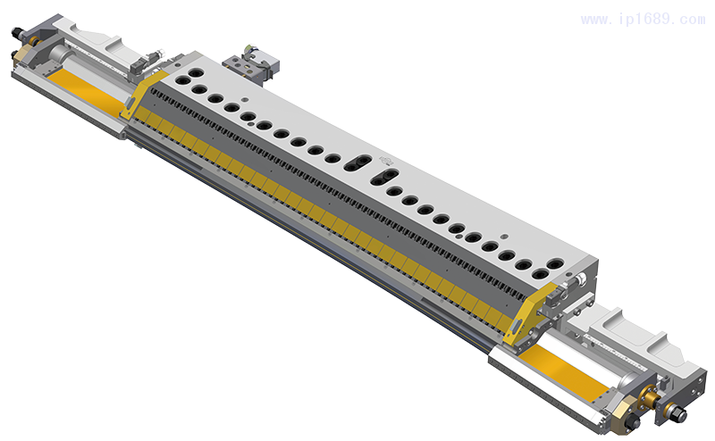 可線(xiàn)上連續(xù)調(diào)整寬幅套筒式模具